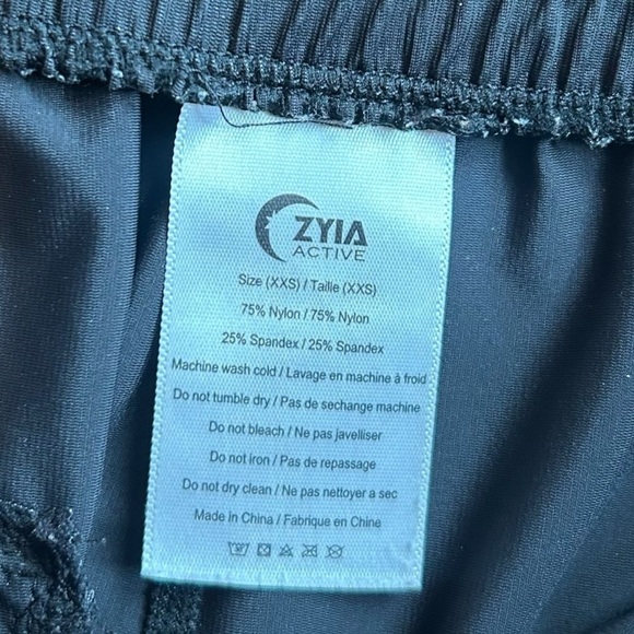 ZYIA Active Black Everywhere Zipper Joggers- Lightweight Athletic Joggers- XXS - Picture 12 of 15
